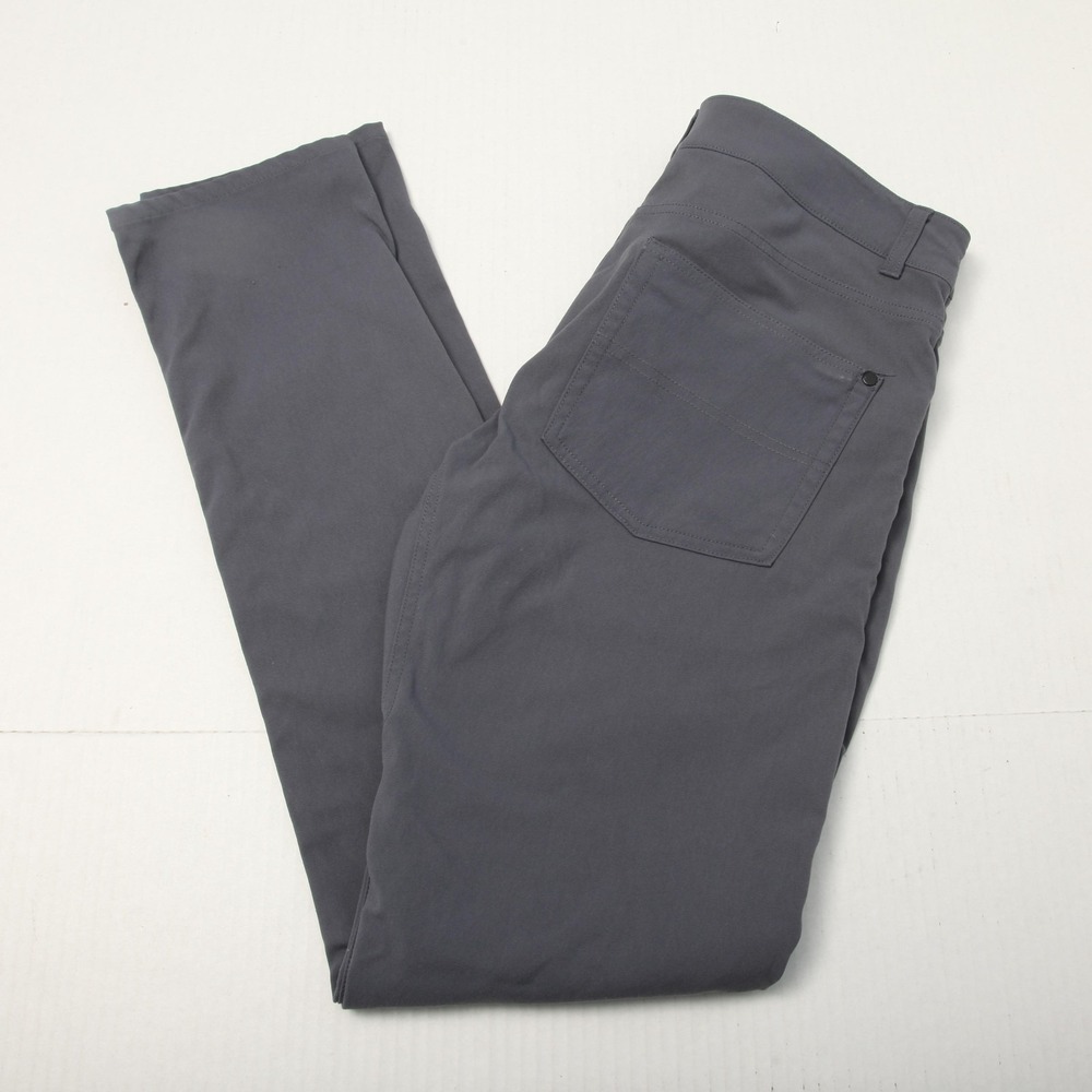 Western Rise Pants Mens 32 Gray AT Pant Performance Nylon Stretch Travel Tech